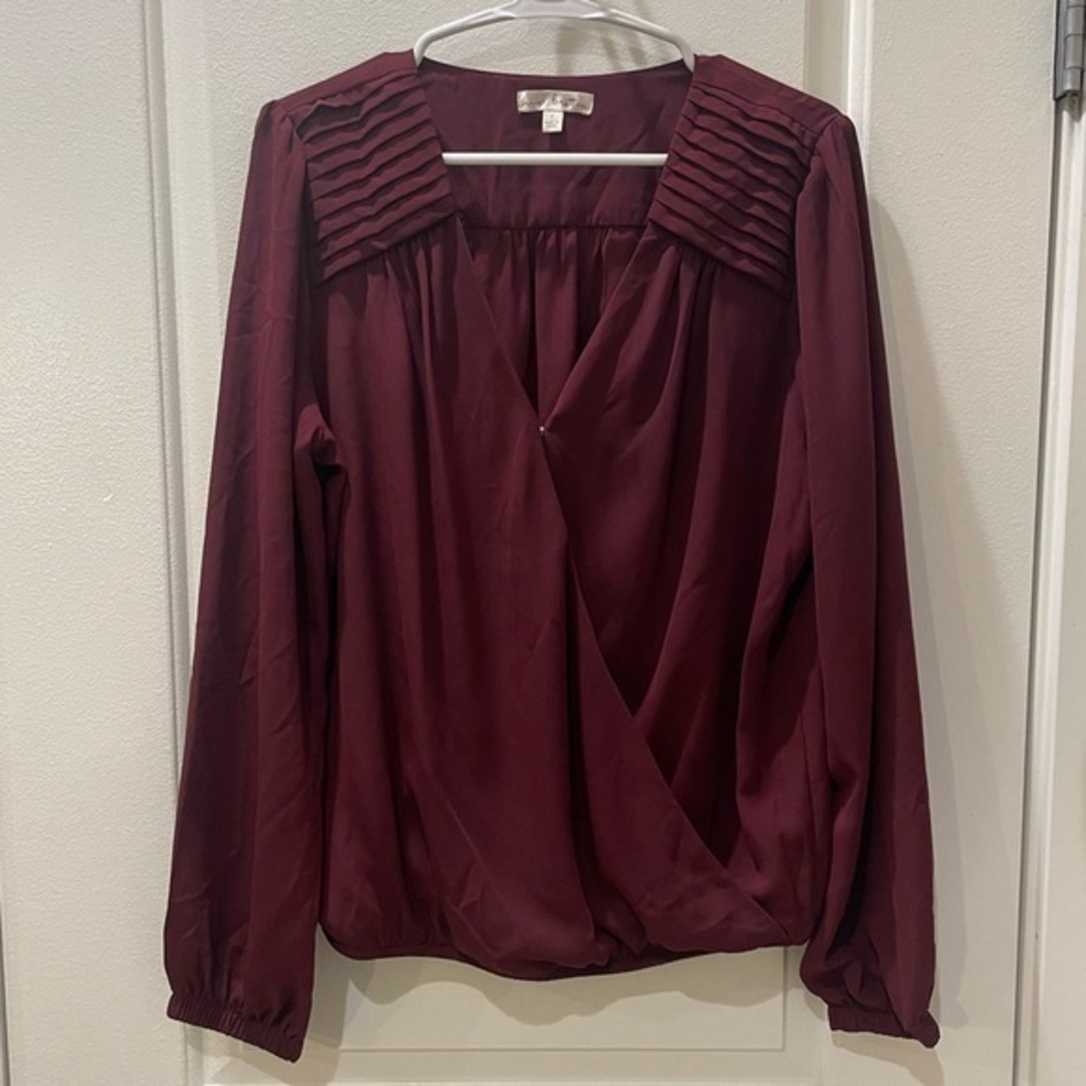 NEW…Nine Britton Kimberly Surplice Blouse